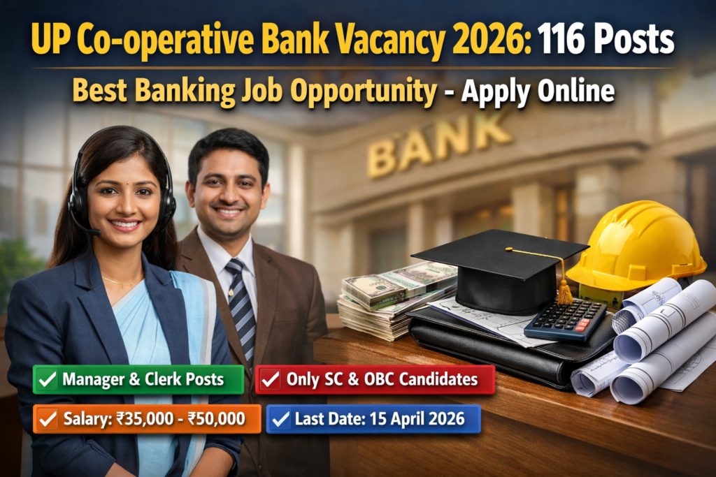 UP Co-operative Bank Vacancy 2026: 116 Posts | Best Golden Opportunity Apply