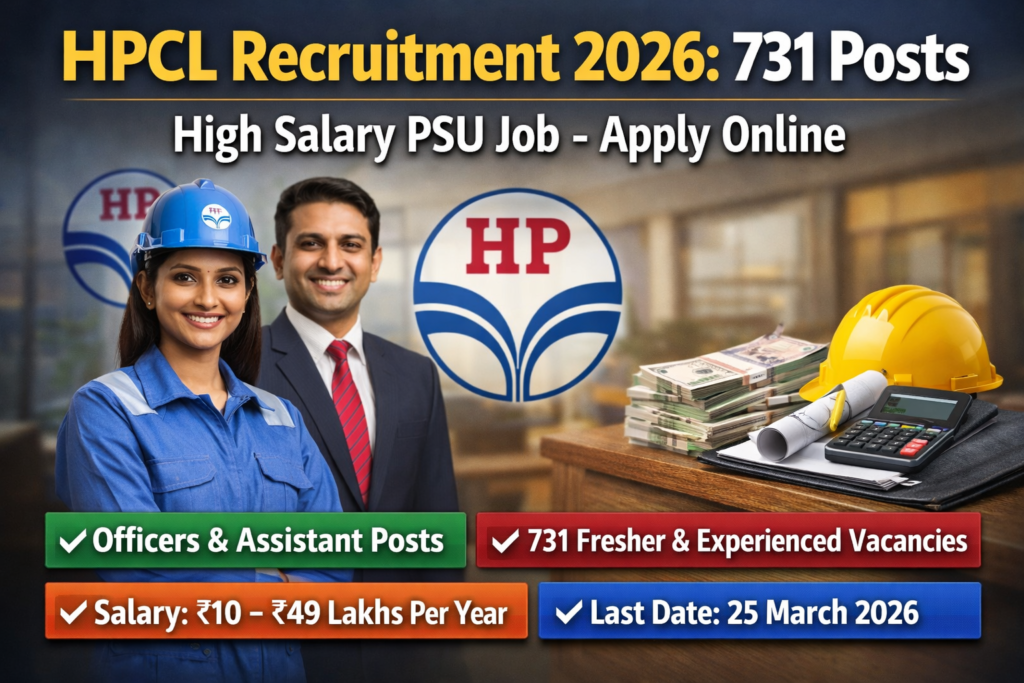 HPCL Recruitment 2026: 731 Posts | Best PSU Job Apply Now