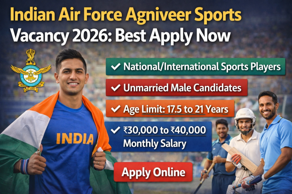 Indian Air Force Agniveer (Sports) Vacancy